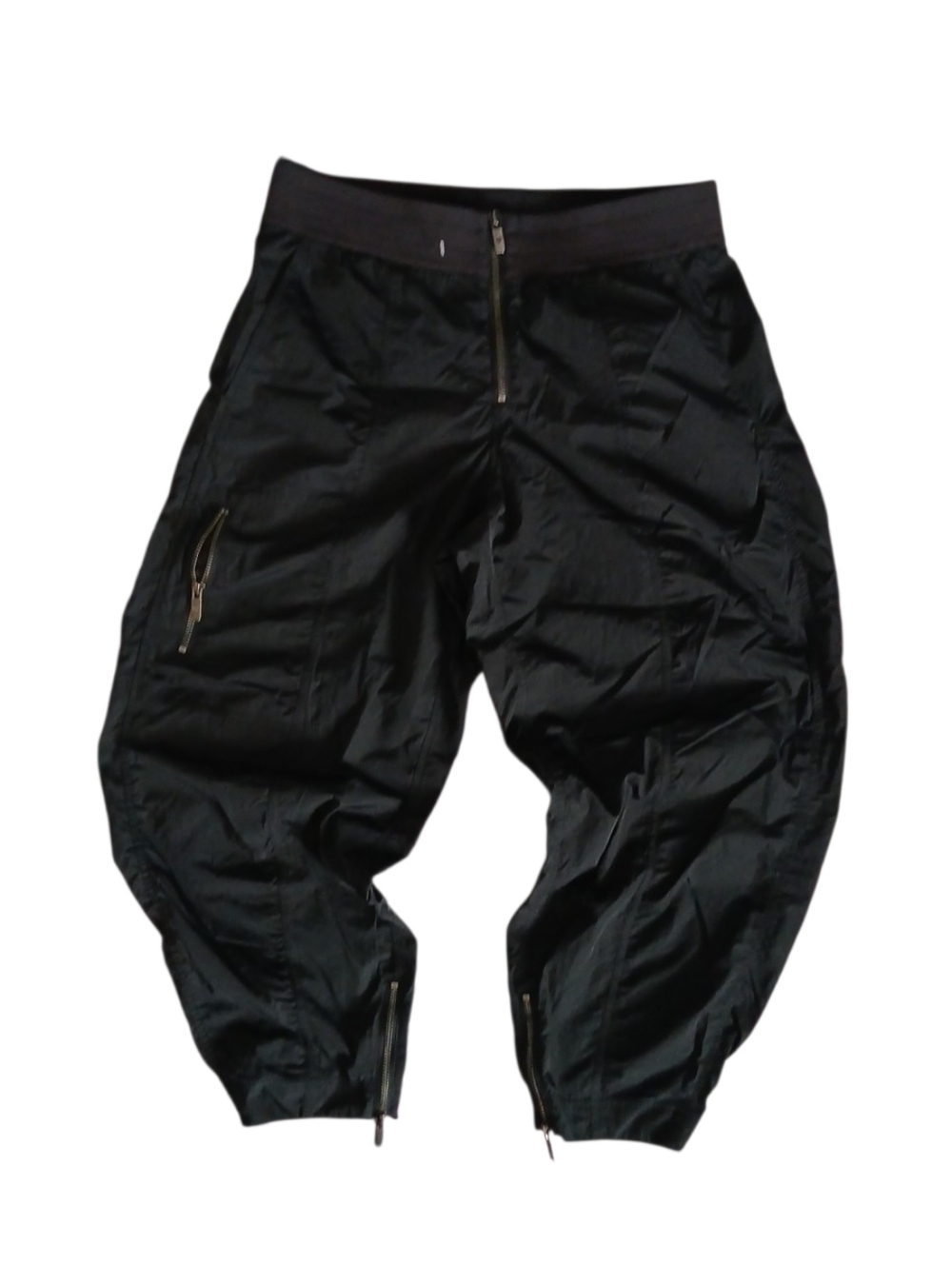 Lululemon Front Zip Mid-Rise‎ Ruched Crop Womens 8